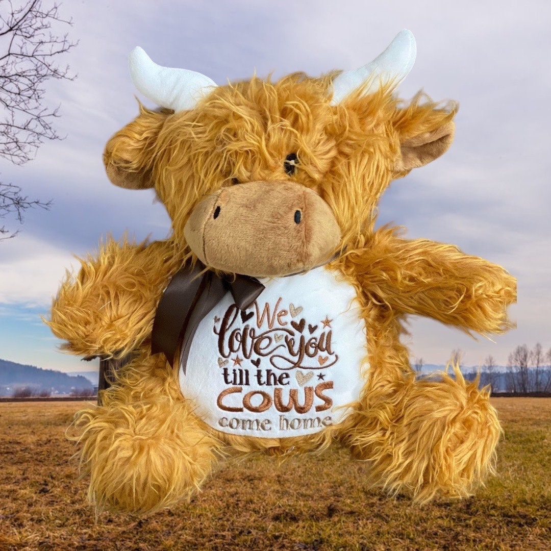 Highland Cow Plush Toy - Grandfather Scottish