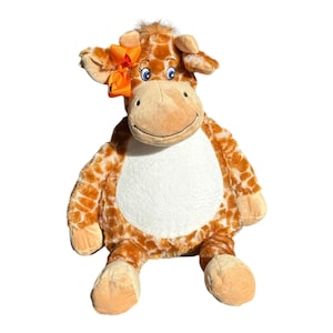 Personalized Birth Stat Giraffe, Plush Giraffe, Jungle Nursery, Birth Announcement, Stuffed Giraffe, Birth Block, Unique Baby Shower Gift