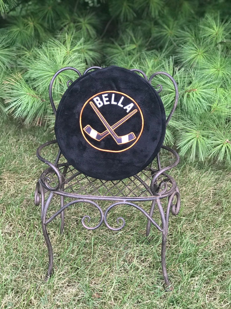 Personalized Puck Birth Stat Hockey Coach Gift Hockey Team Pillow Hockey Puck Name Personalized Puck Custom Hockey Puck