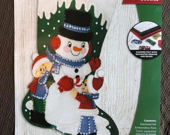 Bucilla "Wintertime Buddies" Personalized Holiday Stocking