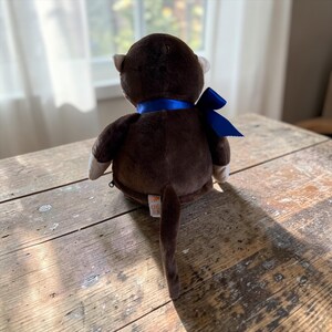 Birth Announcement Monkey: Embroidered Keepsake Gift, Embroider Buddy image 2