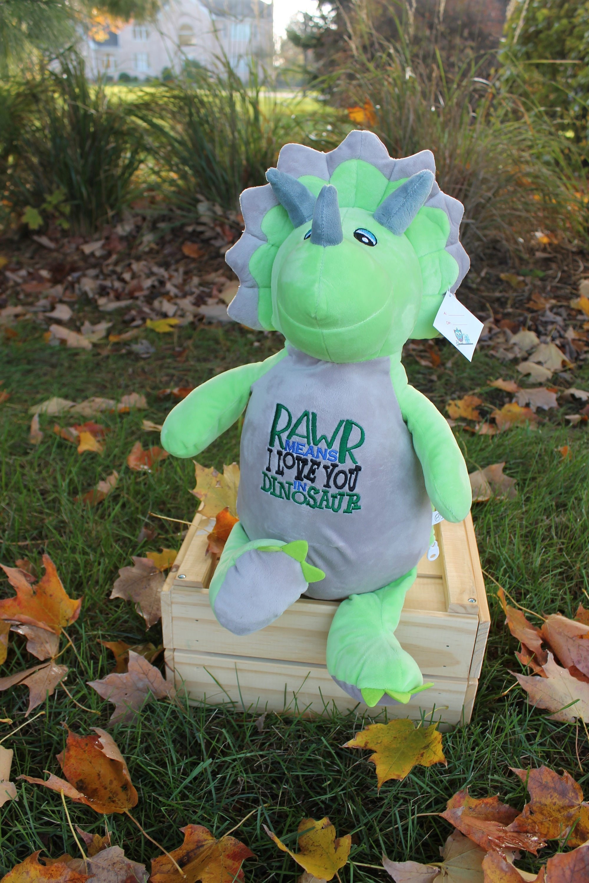 plush dinosaur easter basket