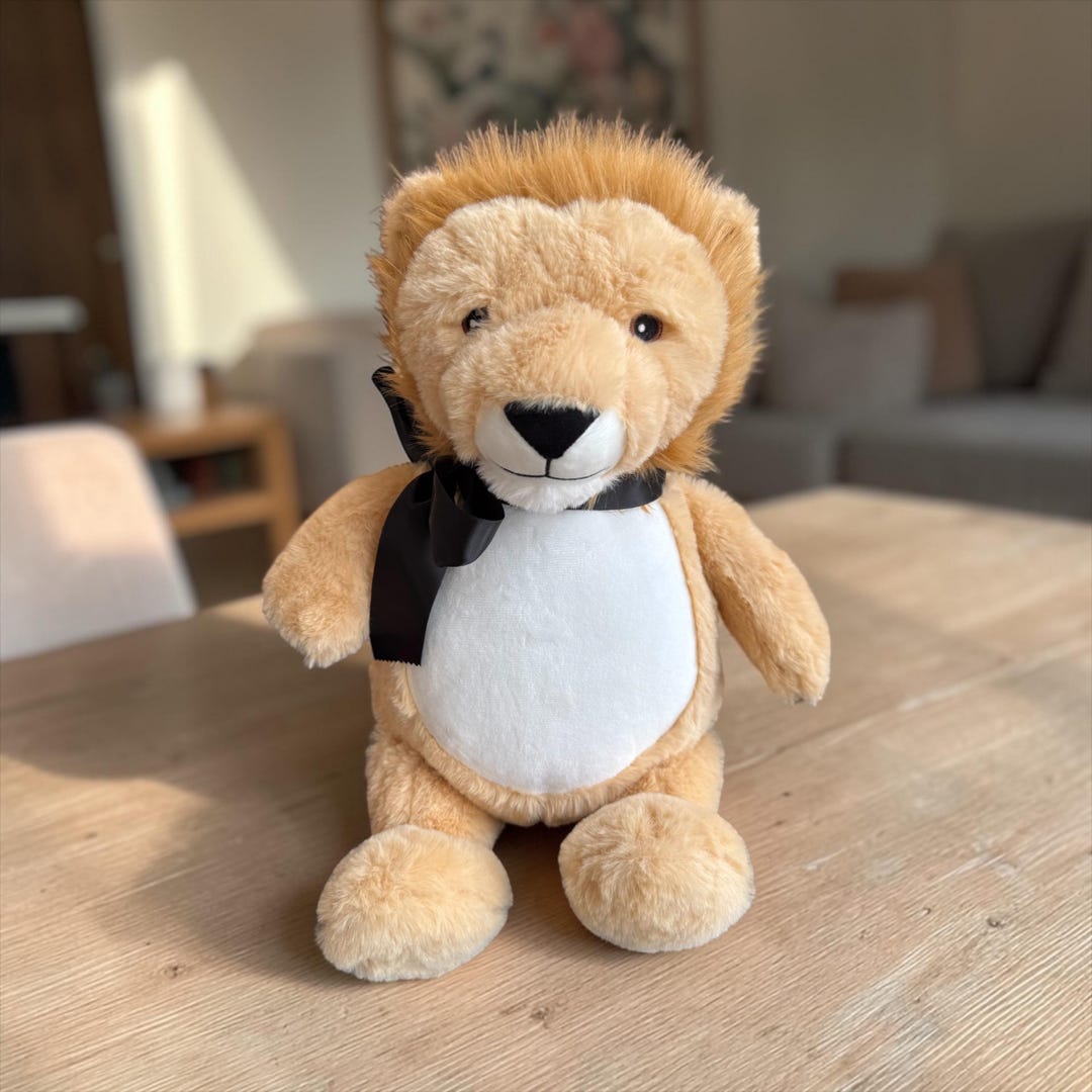 Personalized Plush Lion: Baby Keepsake, Birth Announcement Gift ...