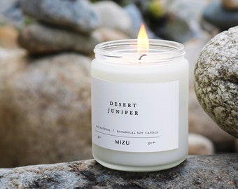 DESERT JUNIPER Essential Oil Candle  | All Natural Modern Candle