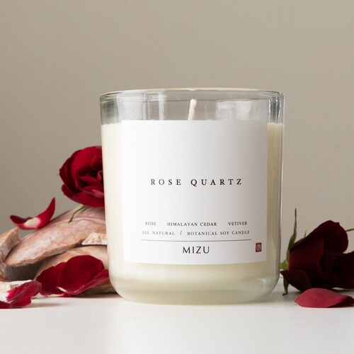 CRYSTAL Infused Soy Candle SUSTAINABLE and All Natural Etsy