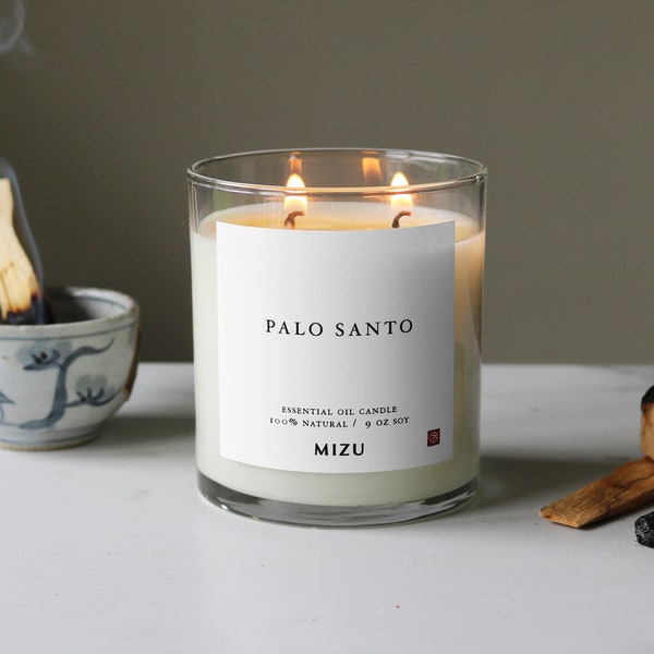 PALO SANTO All Natural Essential Oil Candle | Modern Candle