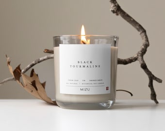 BLACK TOURMALINE Soy Candle | Modern Fall Scented Candle