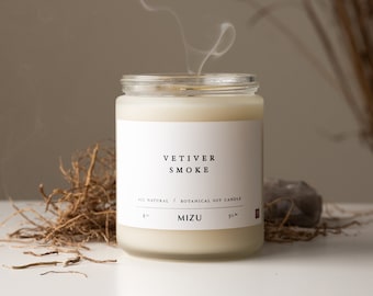 VETIVER SMOKE Essential Oil Candle | All Natural Modern Candle