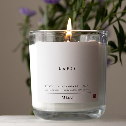 CRYSTAL Infused Soy Candle SUSTAINABLE and All Natural Etsy