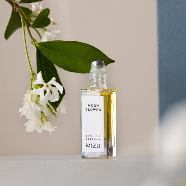 MOONFLOWER All-Natural Botanical Perfume |  Violet Leaf, Jasmine,  Sandalwood