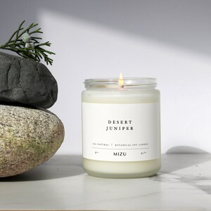 DESERT JUNIPER Essential Oil Candle All Natural Modern Candle image 4