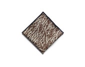 Japanese Silk Pocket Square in Wind