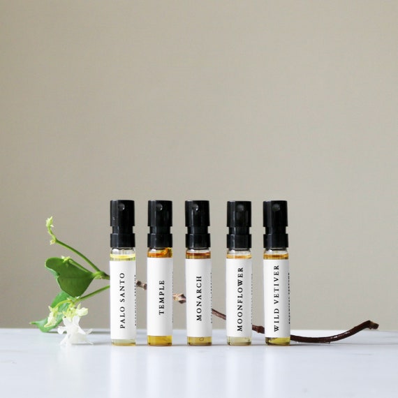 Organic fragrance samples