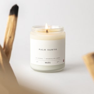 PALO SANTO All-Natural Essential Oil Soy Candle 8 oz