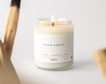 PALO SANTO All-Natural Essential Oil Soy Candle 8 oz