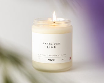 LAVENDER PINE Essential Oil Candle | All Natural Modern Candle