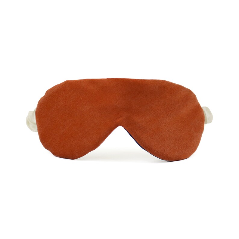 Silk Eye Mask In Burnt Orange Silk Charmeuse Sleep and Etsy