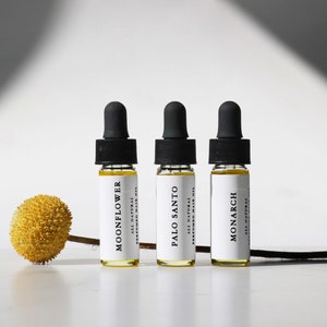 PERFUMED HAIR OIL - Discovery Set / Organic Hair Oil /  Beard Oil  /  Unisex Personal Fragrance / All Natural Hair Care / Gifts for Friends