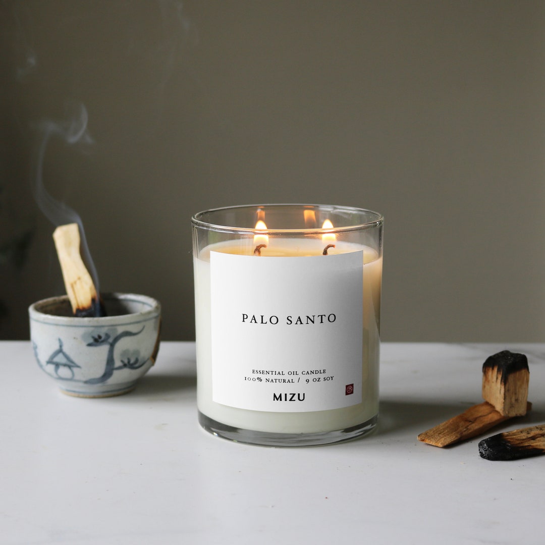 PALO SANTO All Natural Essential Oil Candle Modern Candle Etsy