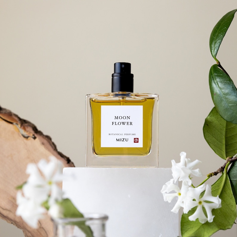 MOONFLOWER All-natural Perfume Jasmine Yuzu Sandalwood - Etsy