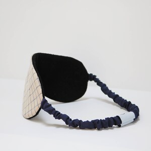 Japans oogmasker in Raw Silk Minimale ontwerp Slaapmasker Reizen, Meditatie, Rest Geschenken voor zelfzorg afbeelding 2