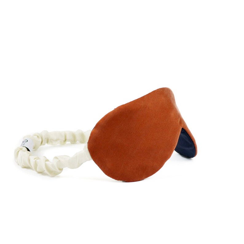 Silk Eye Mask in Burnt Orange Silk Charmeuse Sleep and Etsy