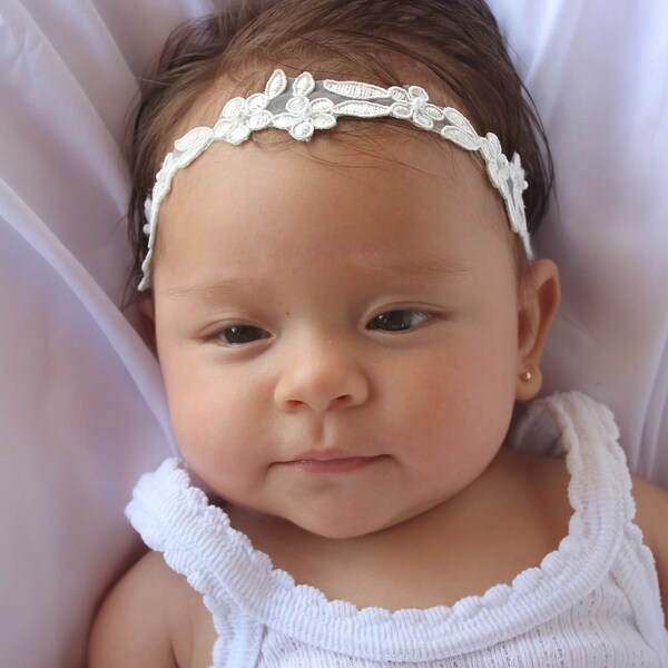 Christening Headband Etsy