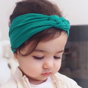 Knot Headband, Jade Headband, Baby HeadWrap, Jade Turban, Celtic Knot Headband, Sailor's Knot, Hair Wrap, Baby Headband, Baby Head Wrap