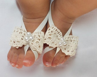 Youlaify 16 Colors Baby Girl Flower Barefoot Sandals for Toddlers Newborns Infants Photograph Youlaify 16 Colors Baby Girl Flower Barefoot Sandals for Toddlers Newborns Infants Photograph