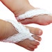 White Baby Sandals, Baby Shoes, Baby Shoes Girl, Barefoot Baby Sandals ...
