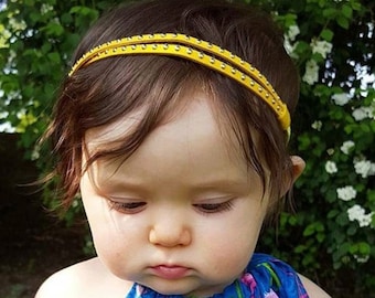 Yellow Headband, Yellow Baby Headband, Baby Headband, Baby Girl Headband, Fall Baby Headband, Newborn Headband, Infant Headband