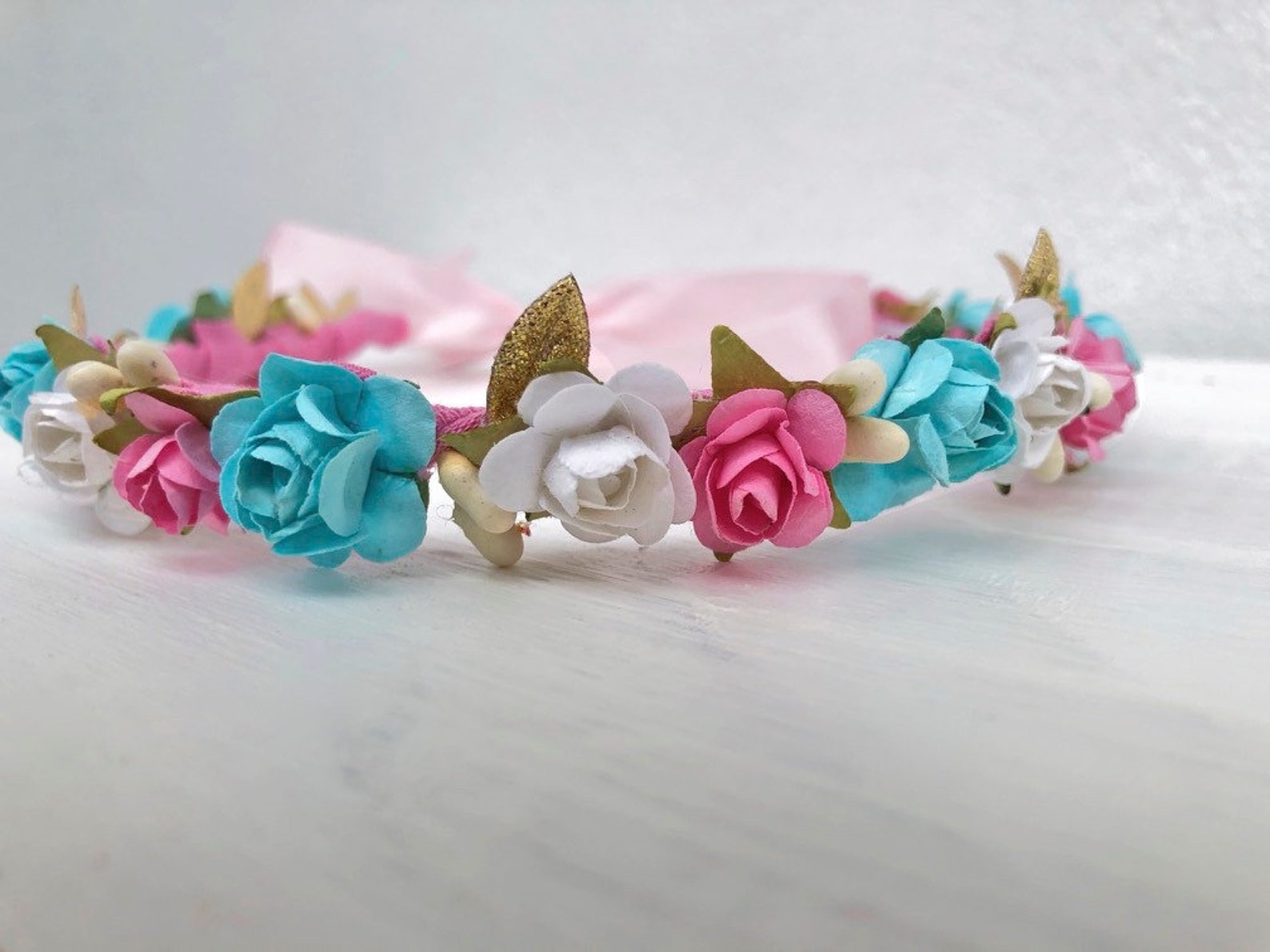 Gender Reveal Crown Flowers Crown Baby Crown Crown for Etsy