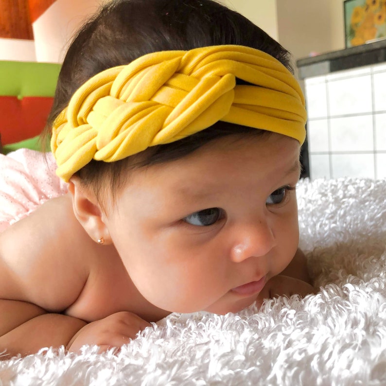 yellow newborn headband