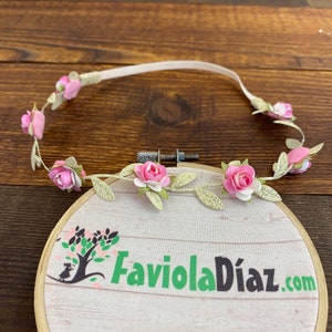 Baby Headband, Grecian Headband, Pink Headband, Greek Headband, Wedding Headpiece, Flowers Headband, Newborn Headband, Infant Headbands