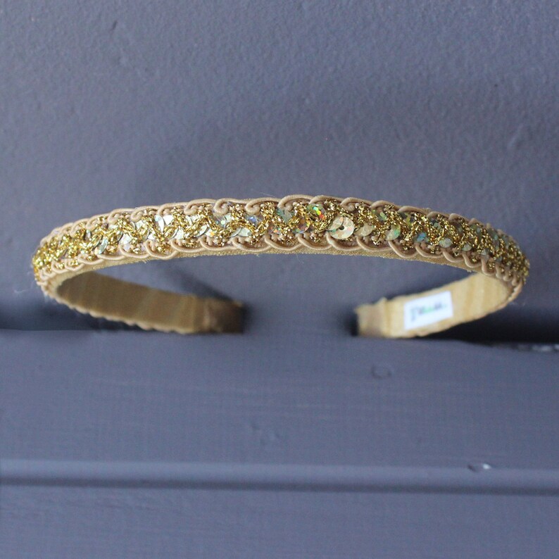 Gold Headband Girls Girls Headbands Girls Headband Gold Etsy