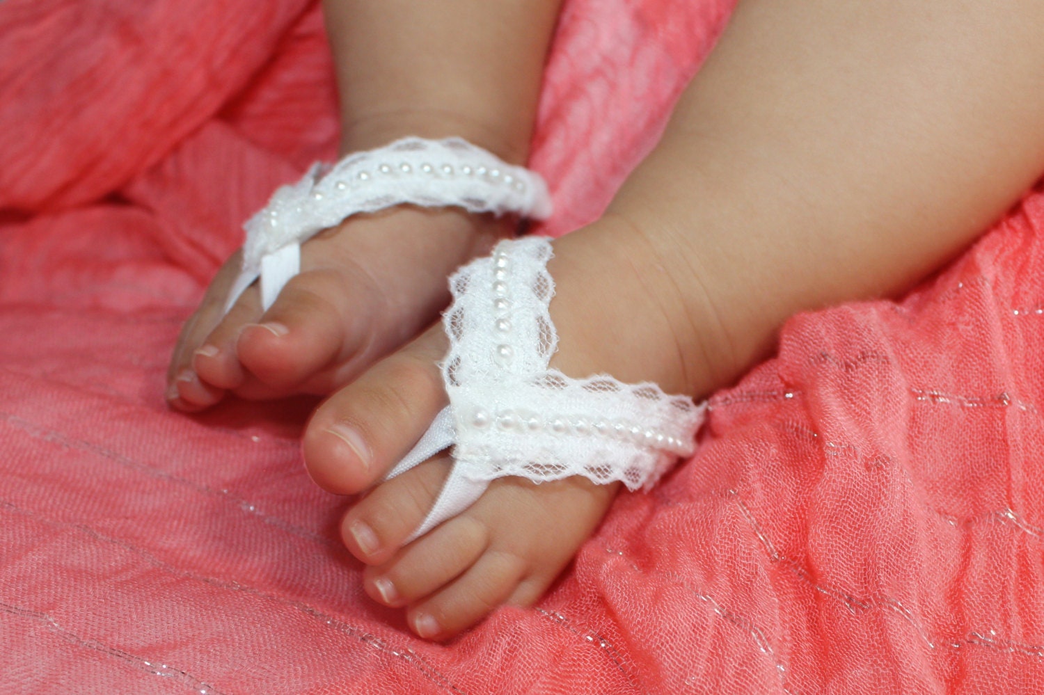 White Baby Sandals Baby Shoes Baby Shoes Girl Barefoot Baby Etsy