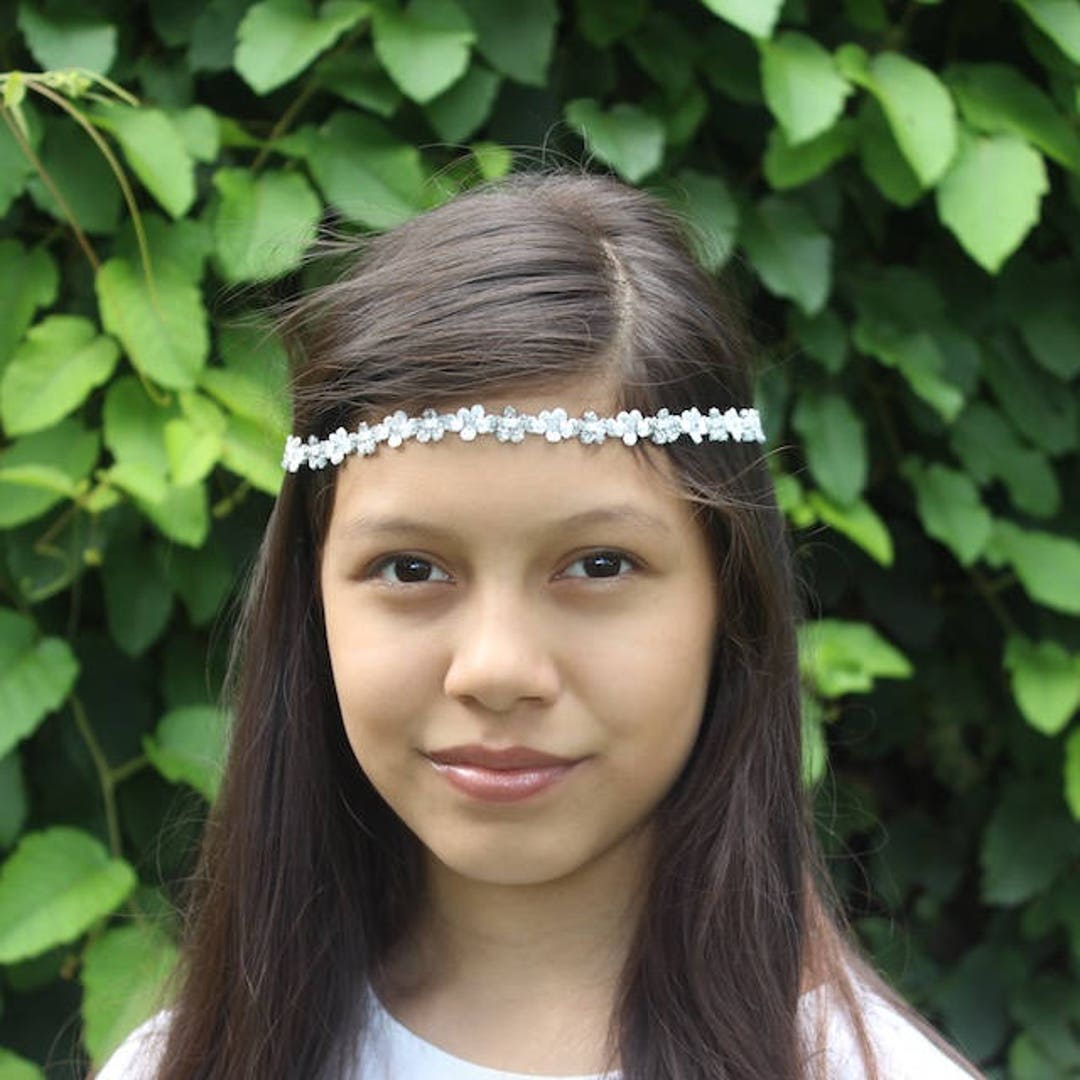 Bohemian Headband Silver Headband Silver Boho Headband Etsy