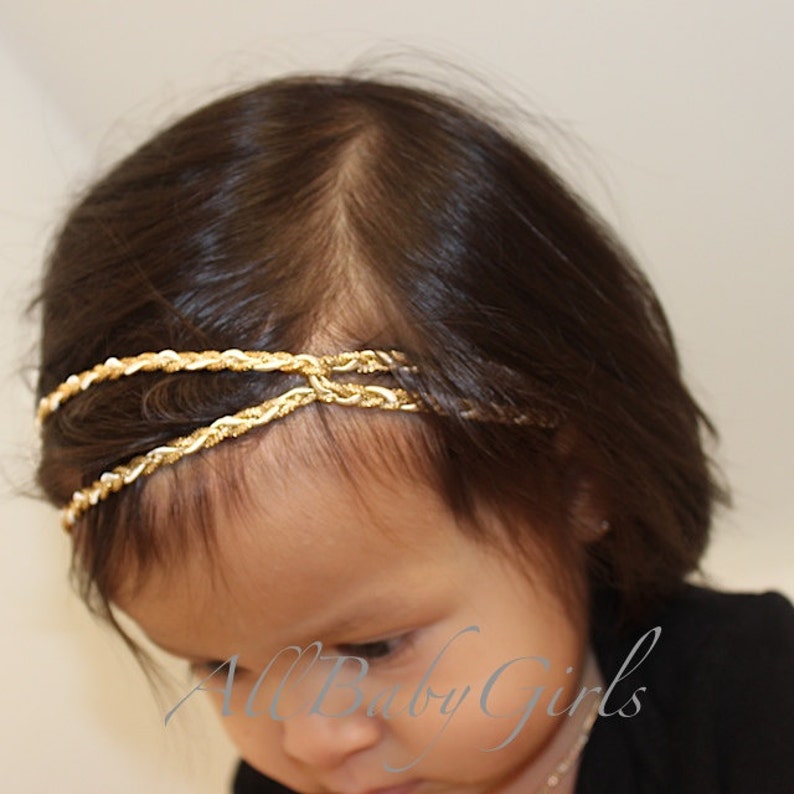 Gold Headband Baby Shower Gift Newborn Headband Newborn Etsy