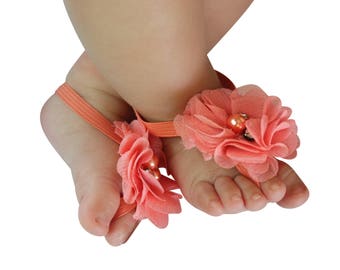 Barefoot Sandals, Little Girls Shoes, Sandals for Newborn, baby girl shoes, barefoot baby sandals, newborn sandals, baby barefoot sandal