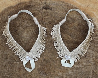 Fringe Baby Sandals, Beige Sandals, Beige Barefoot Sandals, Barefoot Baby Sandals, Baby Barefoot Sandals, Baby Accessories