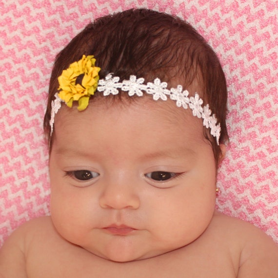 sunflower headband baby