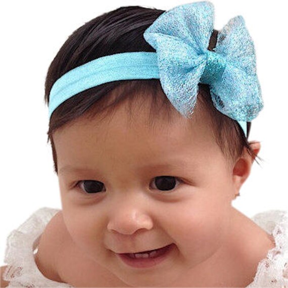 light blue headband for baby girl