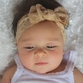 Bow Headband, Lace Headband, Tan Headband, Baby Headband, Baby Headband, Newborn Headband,  Hair Accessories, Lace bow Headband, Hairband product logo