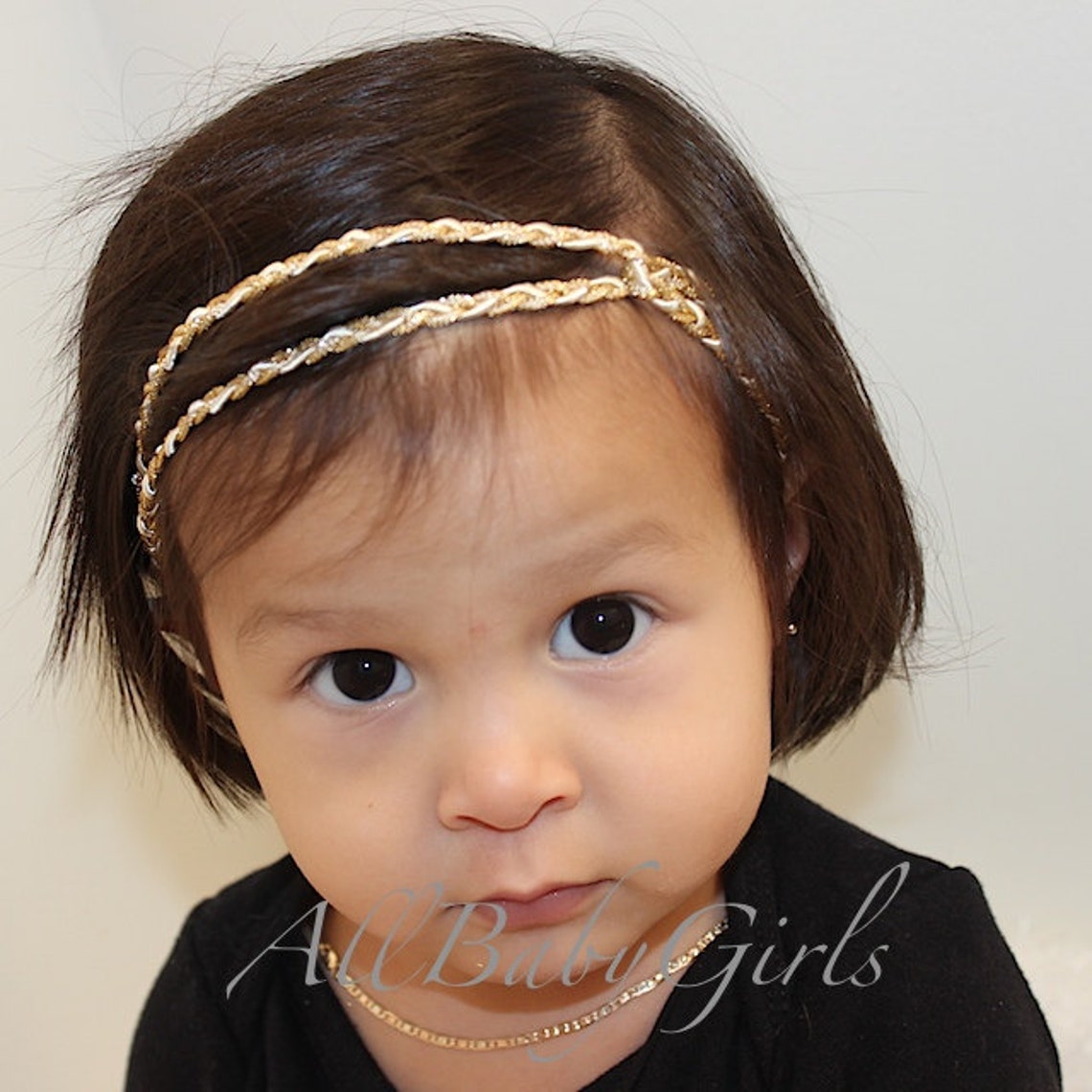 Gold Headband Baby Shower Gift Newborn Headband Newborn Etsy