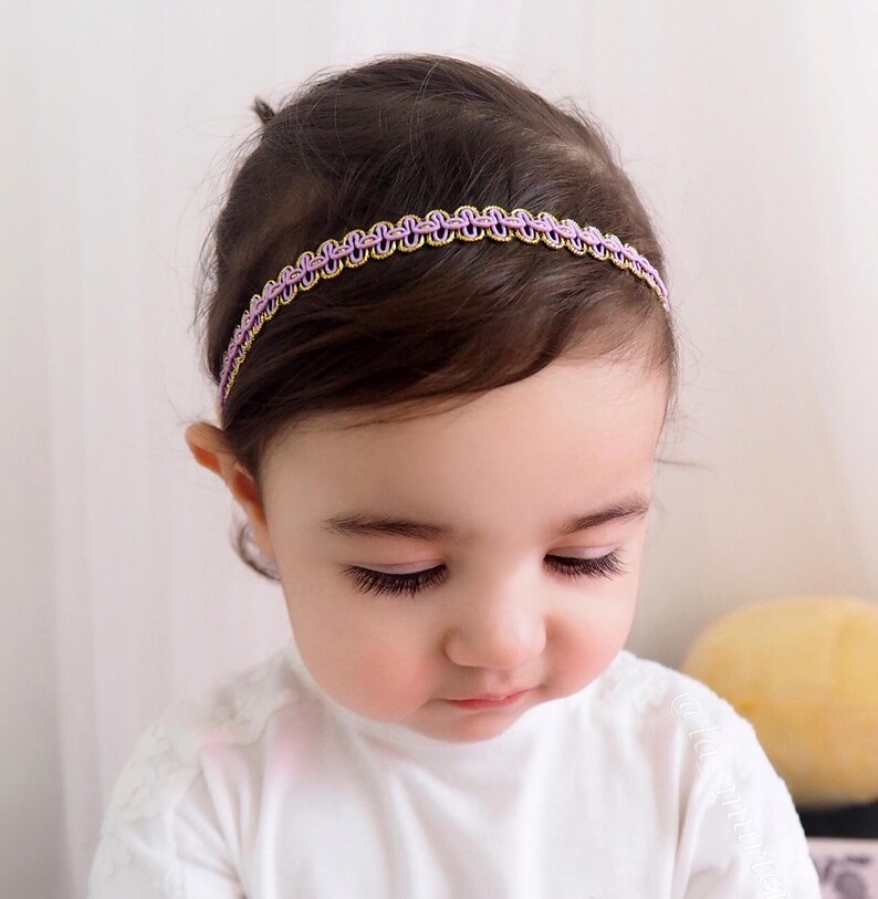 Summer Headband Infant Headbands Perfect for Newborn Spring Headband Headband for Newborn Lilac Headpiece Purple Headband