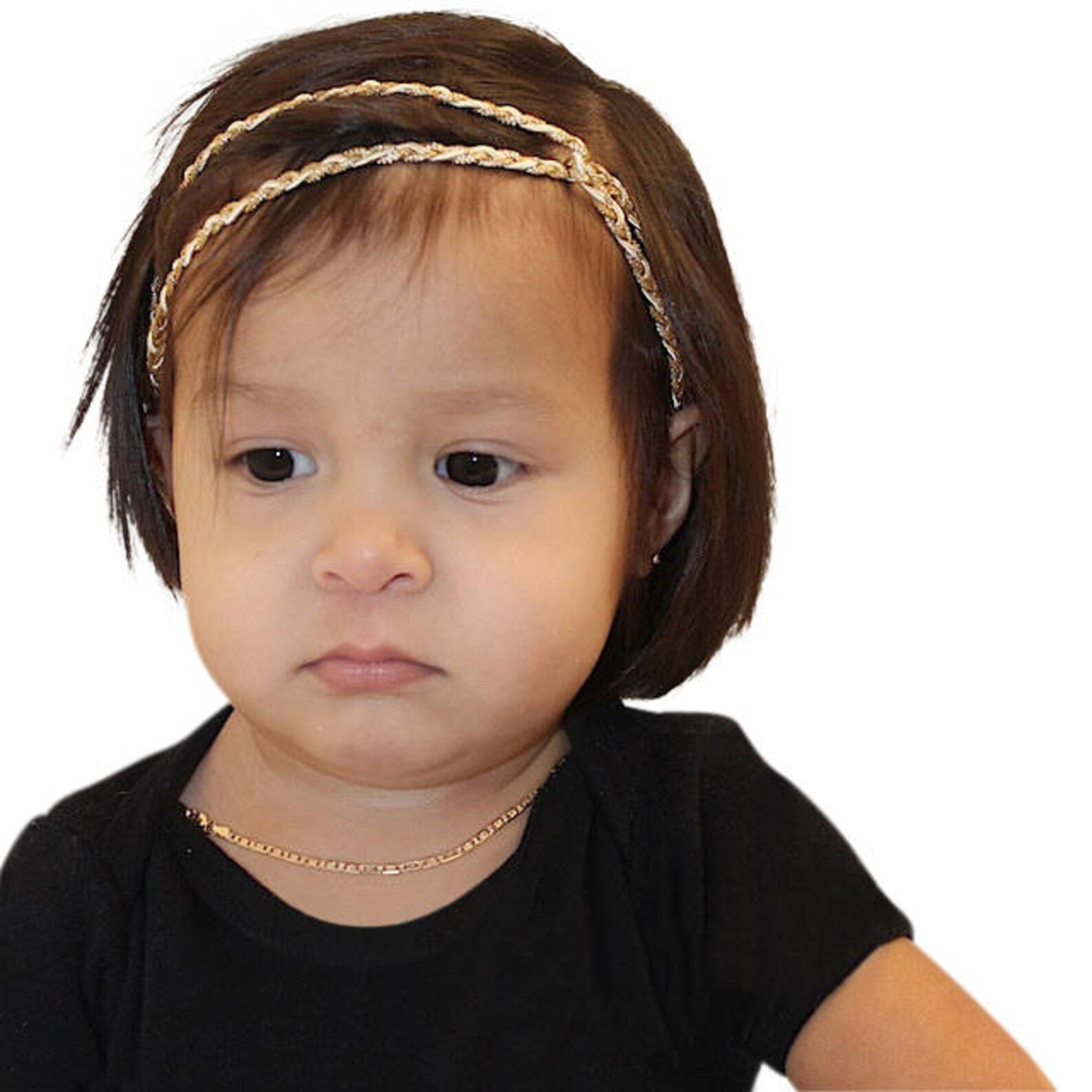 Gold Headband Baby Shower Gift Newborn Headbands Newborn Etsy