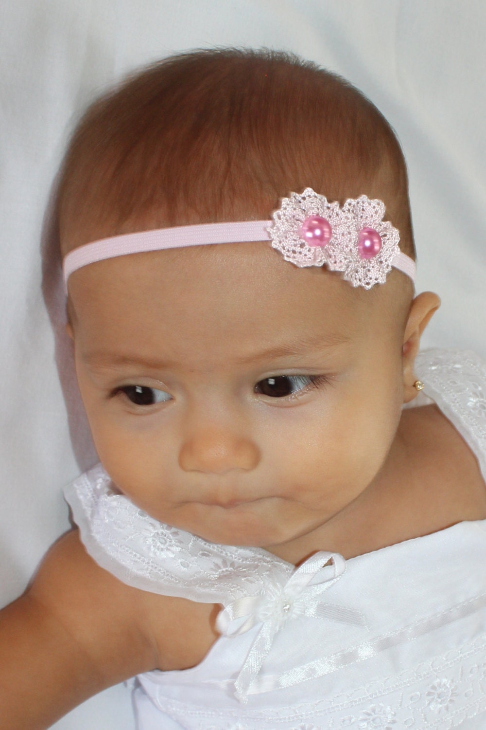 Pink Flower Sandals Barefoot Sandals Baby Sandals Pink Etsy