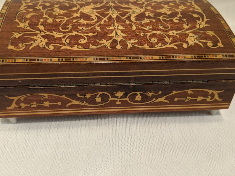 Vintage Original Sorrento Inlaid Wood Music Box. Italian Etsy