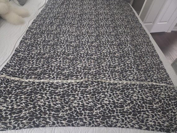 Vintage Women's Leopard Long Rectangular Scarf/Wr… - image 9