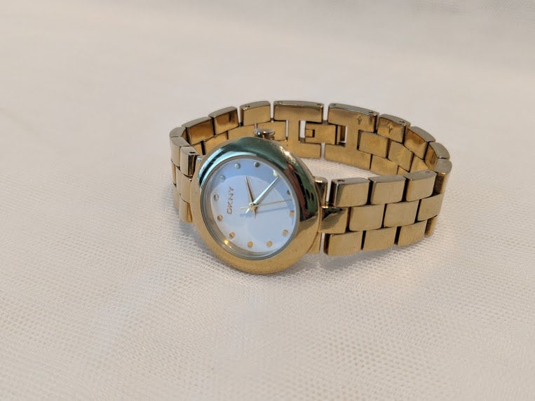 Vintage DKNY Women's Watch. DKNY Gold Tone Wrist Watch. Gold Tone ...